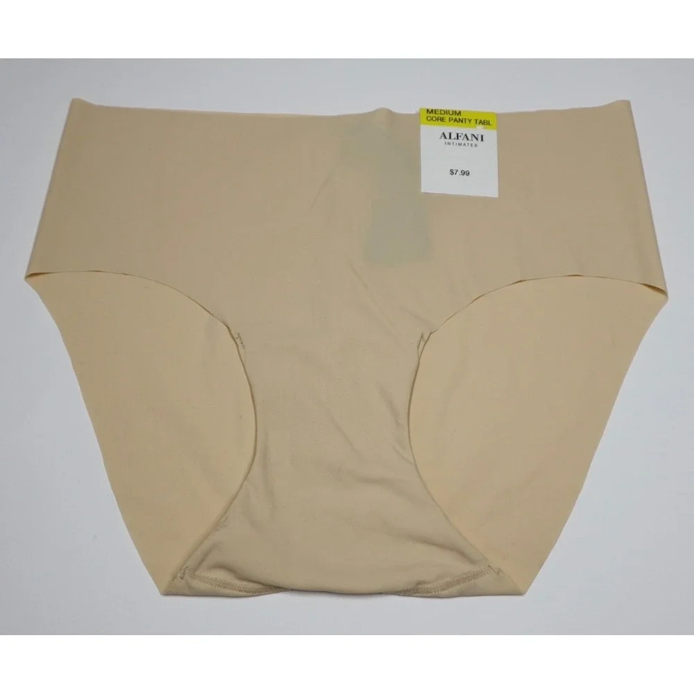 Women's 4 Pack No Show Panties‎ Nude/Purple - Size Medium